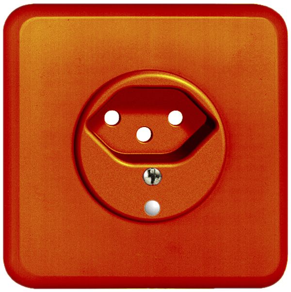 UP-Frontset FH 1×T13 orange 86×86mm mit Linse