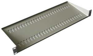 Geräteboden 19"  446×45×190mm 1HE 25kg hellgrau
