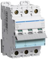 Leitungsschutzschalter Hager MCB 3P 415V Typ D 16A Icn 10kA Icu 15kA 3TE