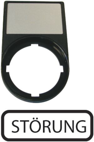 Porte-plaquette ETN RMQ Störung noir