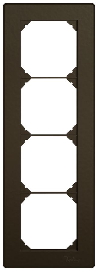 UP-Abdeckrahmen EDIZIO.liv SNAPFIX® 4×1/1×4 96×276mm br