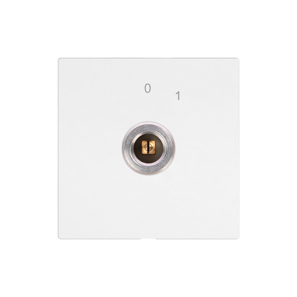 Schlüsselschalter EDIZIO.liv 1P Vierkant/Schlitz 20A 690V 0-1 ws