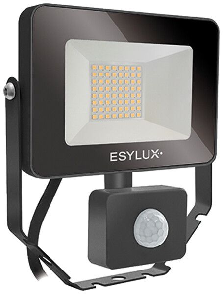 LED-Strahler ESYLUX AFL BASIC, 10W 4000K 1000lm 148×58×160mm IP65, schwarz