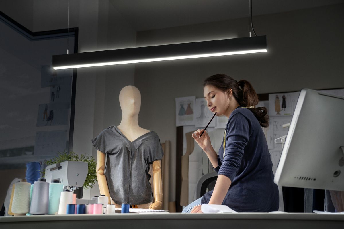 Luminaire suspendu LED LEDVANCE Office line 42W 5500lm 840K dir./indir.1126mm no