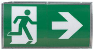 LED-Rettungszeichenleuchte AWPX-W-411-AT 3.2W 1h 320×168×68mm