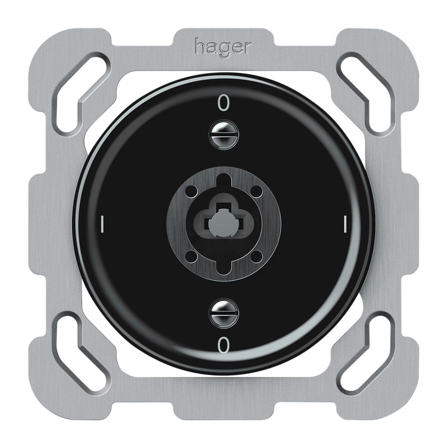 Interruttore a chiave INC origin interruttore 0/3L 16A 250V 0-I-0-I 77×77mm nero