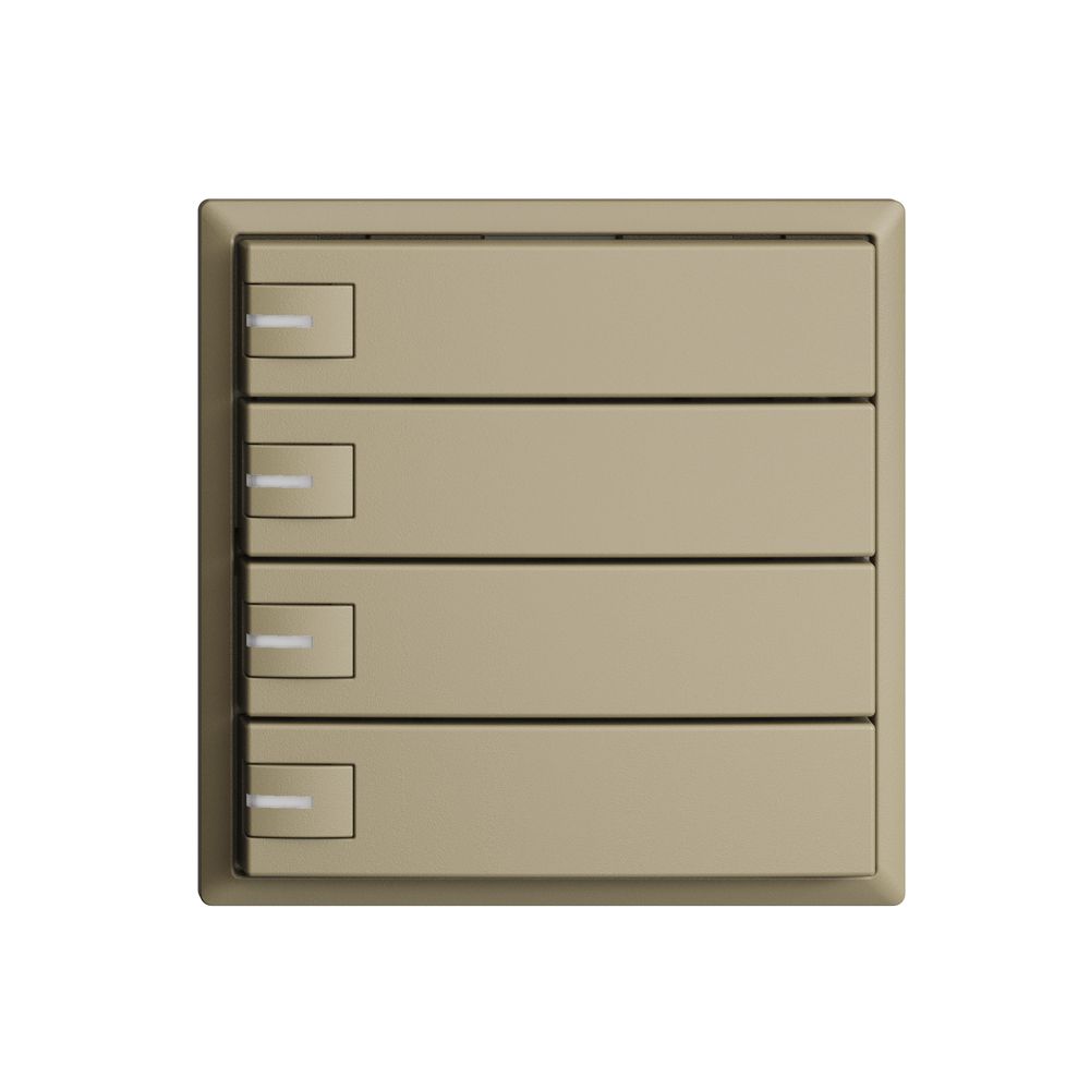 Poussoir KNX RGB EDUE, 250mW, a.LED RGB, 4×poussoir, comm.1×touche, sa