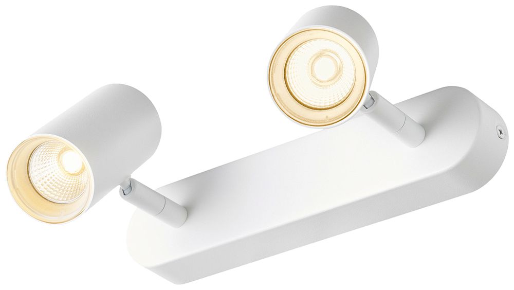 Spot LED SLV NOBLO 12W 1460lm 930 VAR 240×105×127mm blanc 2×Spot