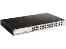 Switch D-Link DGS-1210-28P/E, 28-port smart managed Layer2/3 Gigabit PoE+