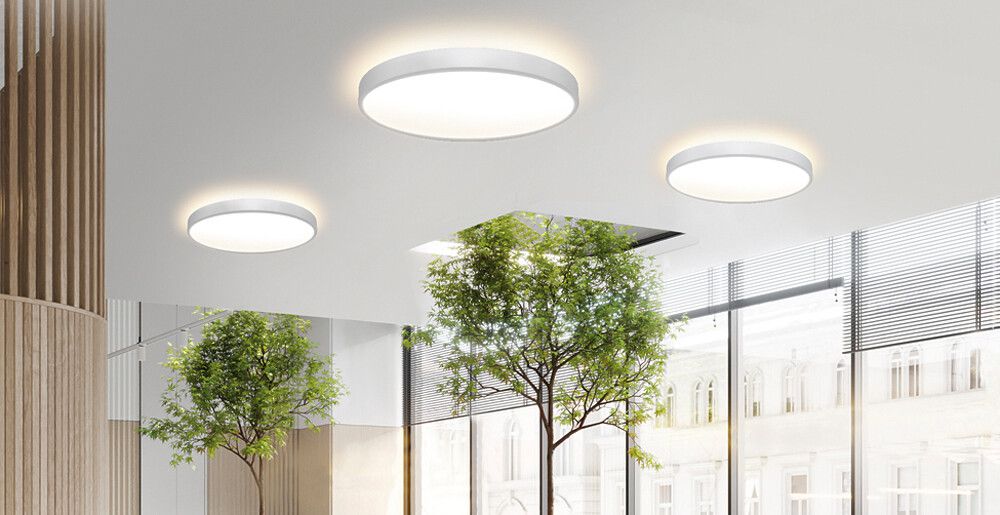 Plafonnier/Applique LED ESYLUX SVENJA CL 600, 48W 4000K 5700lm DALI-2