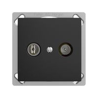 Prise TV-R ENC EDIZIOdue 11dB noir à large bande 5…2000MHz, FMTE