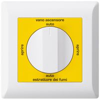 UP-Drehschalter kallysto.line für Rauchabzug Text italienisch weiss