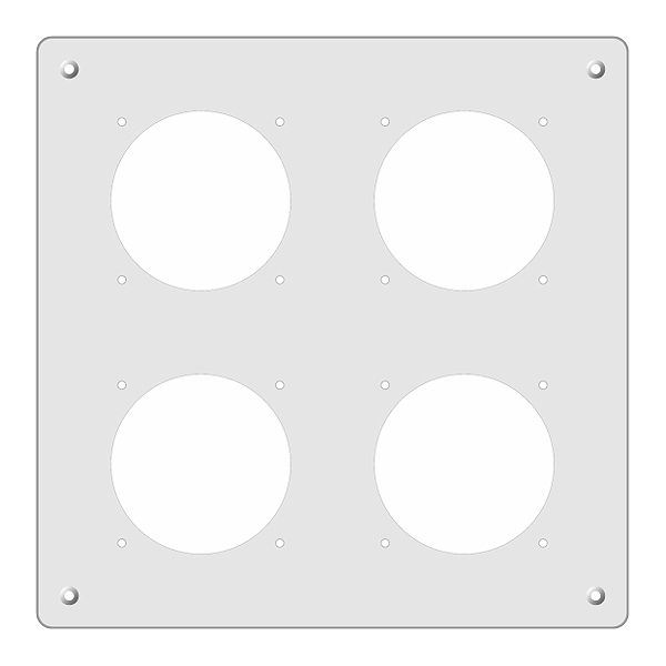 Montageplatte FH 2×2 GV