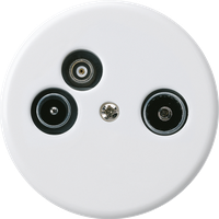 Antennendose TV-R-Daten basico A 2GHz 10.5db weiss