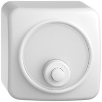 AP-Sonnerie-Drucktaster STANDARDdue SNAPFIX® 6A 250V mit Namensschild ws