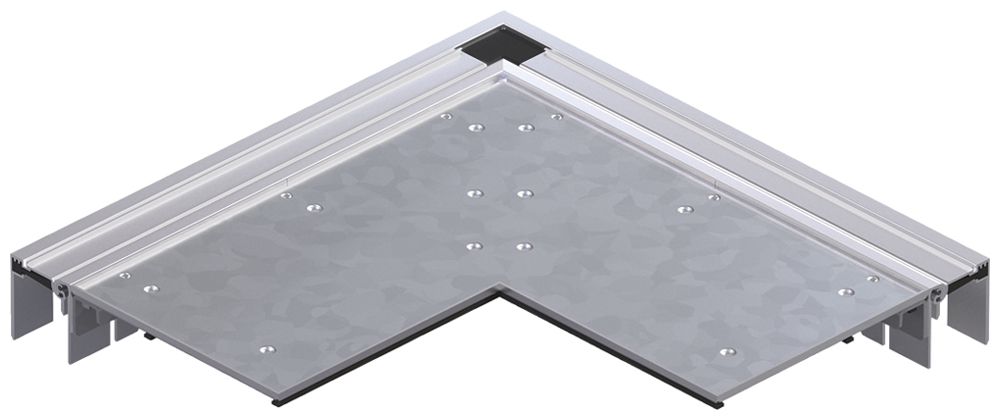 Angle plat tehalit BKB supérieur vasque intérieur pour canal de sol 200×348×3mm