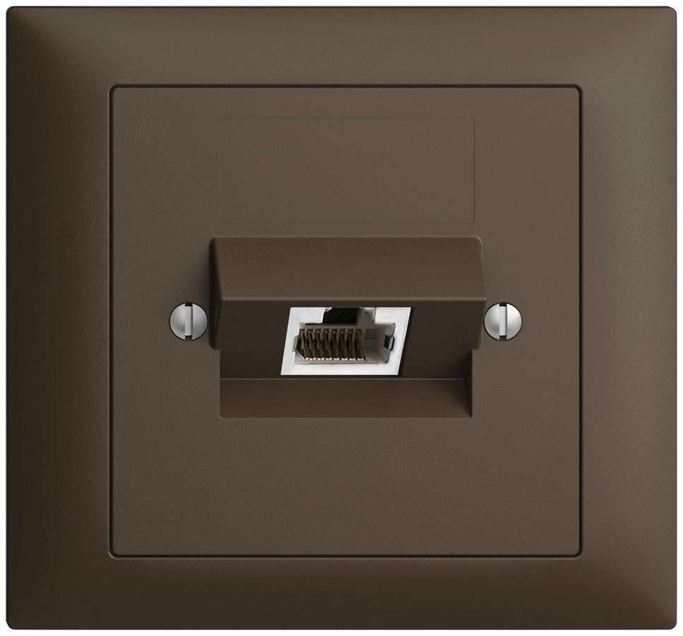 EB-Dose 1×RJ45/s 4P ITplus EDIZIOdue coffee