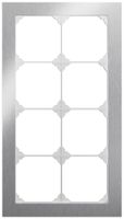 Cadre de recouvrement ENC EDIZIO.liv prestige SNAPFIX® 4×2 154×274mm acier af.Cr