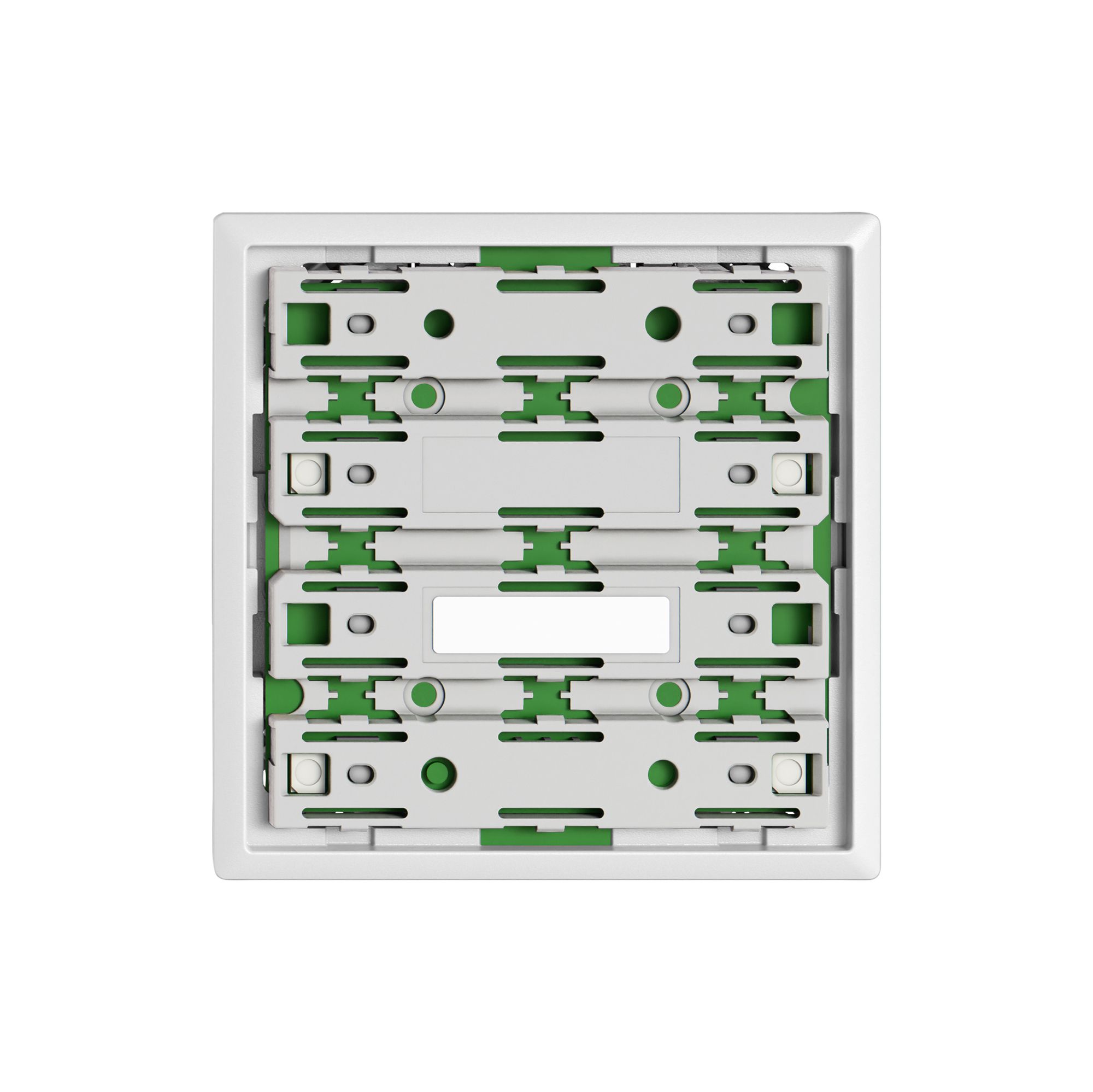 Frontplatte EDIZIO.liv UNI SNAPFIX® für UNI-Taster Steckv.f.3Tasten m.LED ws
