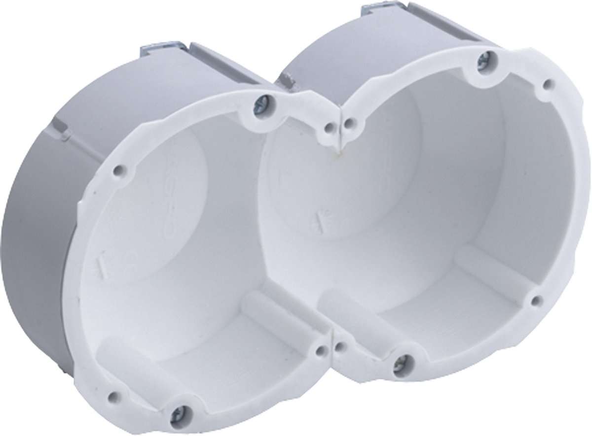 Hohlwanddose AGRO Quickbox 1×2 Ø83mm Schallschutz
