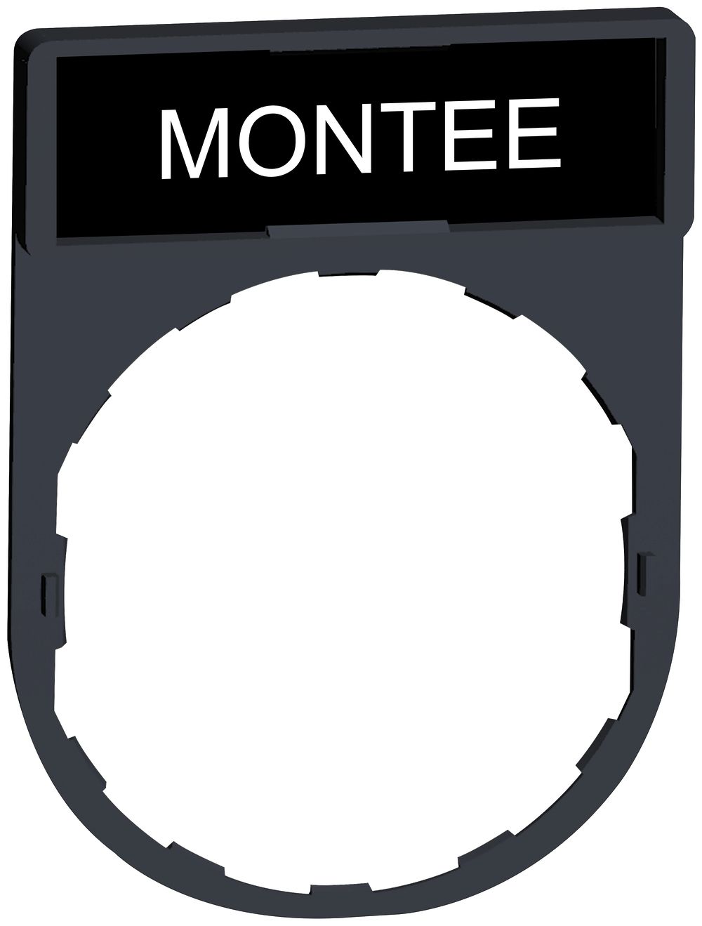 Einlegeschild Schneider Electric Montée