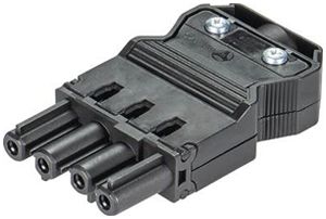 Presa Wieland 4P nero, per alta tensione GST 18i4 S B1 Z