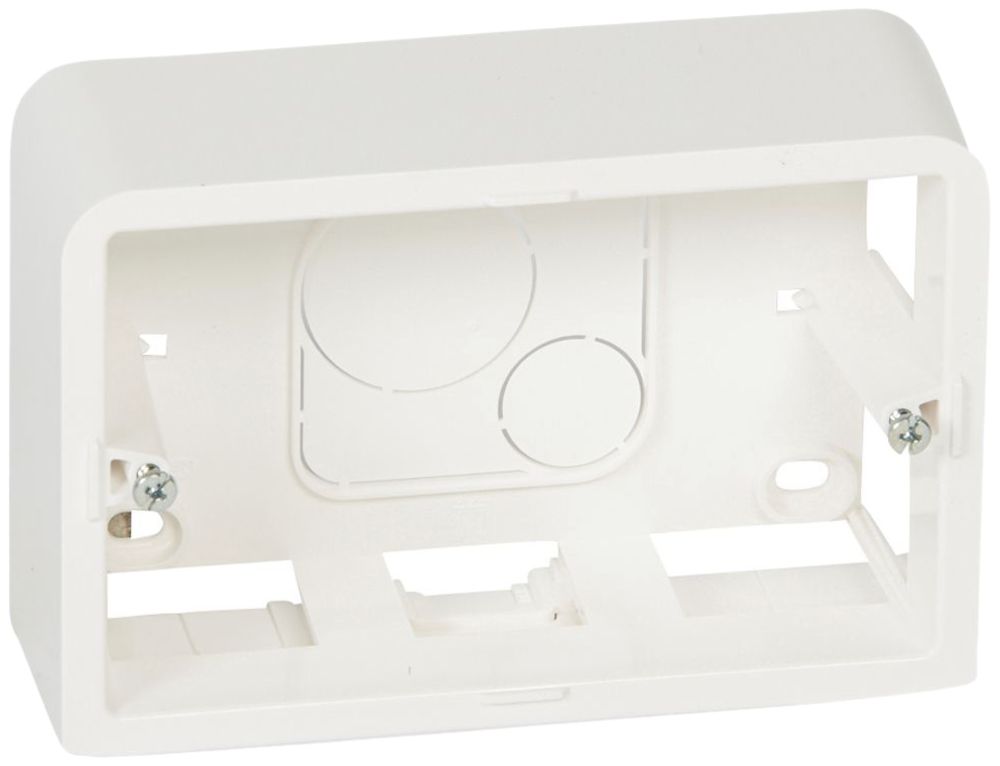 AP-Gehäuse MOS 1×3Module weiss Tiefe=40mm