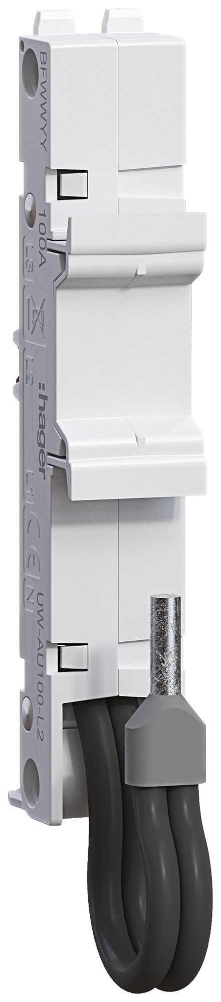 Universaladapter Hager uniway 18mm, 100A, 1P, L2