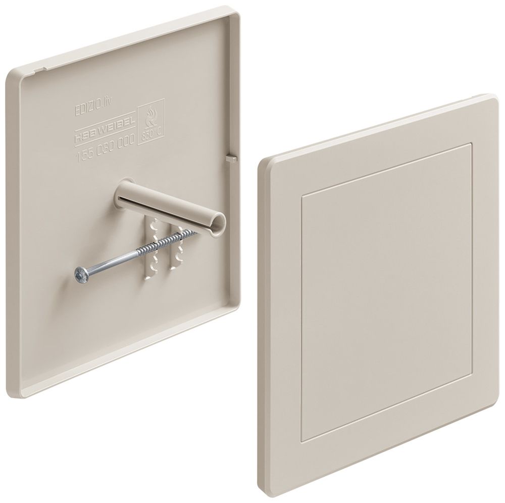Steckdeckel HSB Weibel 130×130mm Design EDIZIO.liv Kunststoff crema