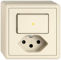 Combinazione AP EDIZIO.liv SNAPFIX® S3K+T13 shut.illuminazione frontale gi cr