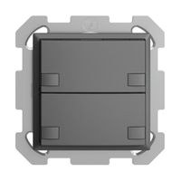 UP-Taster KNX 2-fach EDIZIOdue colore dunkelgrau RGB ohne LED
