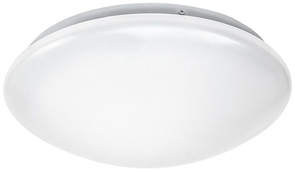 Luminaire rond LED ESYLUX ELLEN HF, 12W 4000K 1250lm Ø300×95mm IP20, blanc