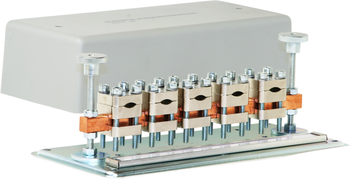 Boîte pour compensation de potentiel AP Woertz gris