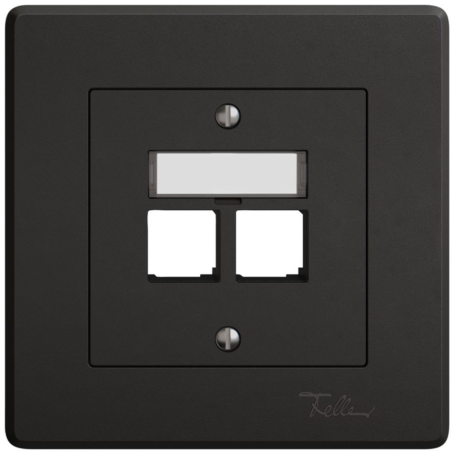 UP-Montageset EDIZIO.liv EASYNET S-One SNAPFIX® gerade 2×RJ45 sz