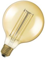 LED-Lampe LEDVANCE GLOBE125 E27 5.8W 470lm 2200K DIM 173mm klar gold