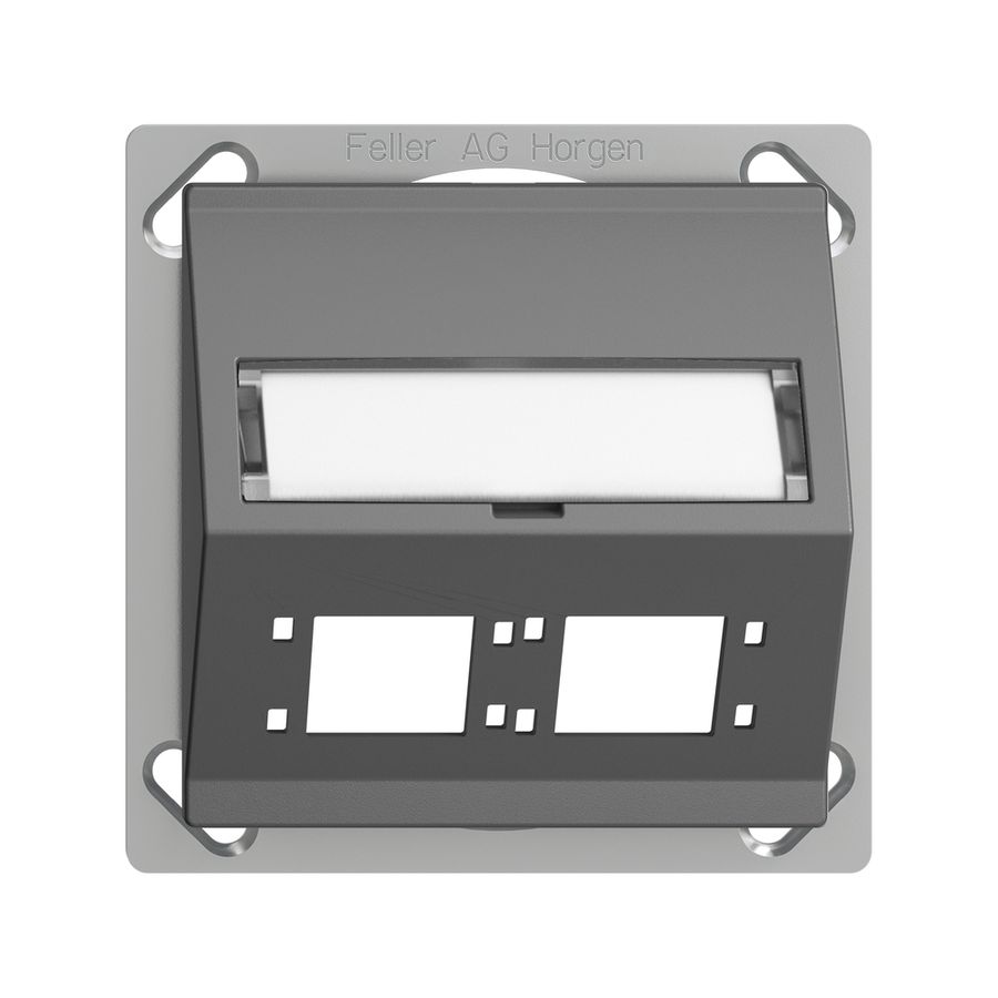 Kit montage INC EDIZIOdue FM.TE sortie oblique 2×R&M cat.6A/LC spécial, grf