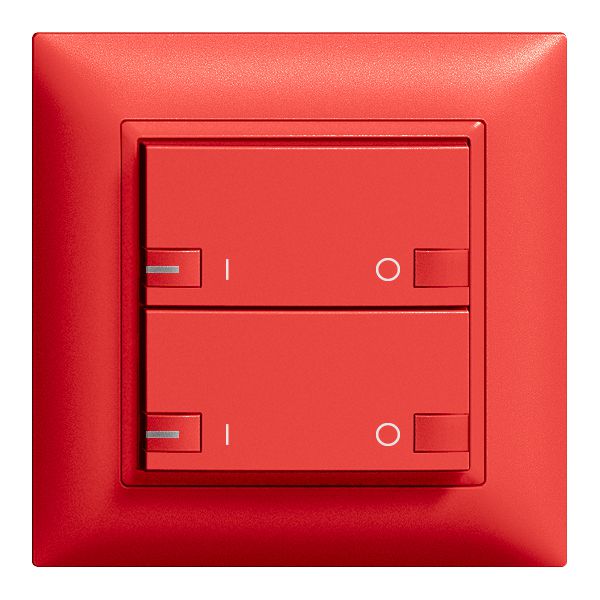 UP-Taster ZEP 2K/2T ON-OFF mit LED EDIZIOdue berry