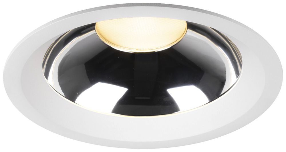 Downlight LED SLV C 200 8/16/24W 2850lm 930 IP54 WB Ø226mm blanc