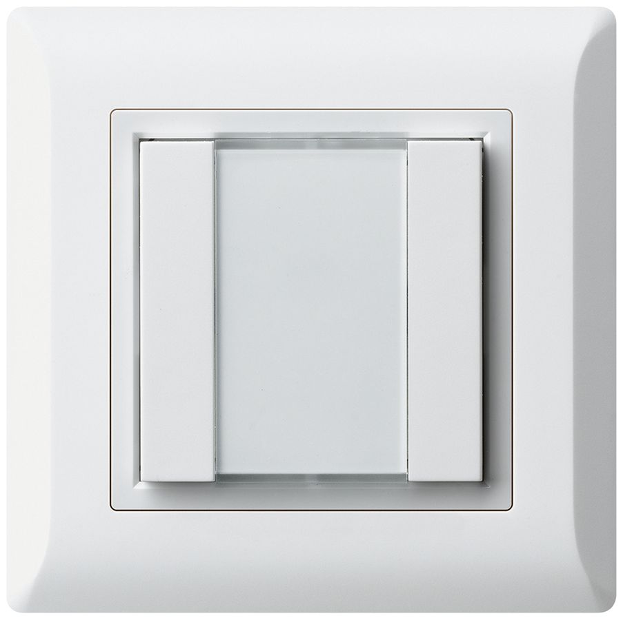 Poussoir multifonction ENC kallysto.line KNX RF 2× blanc