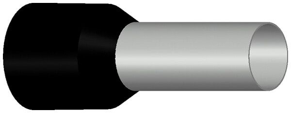 Capocorda tipo B isolato 25mm²/18mm nero