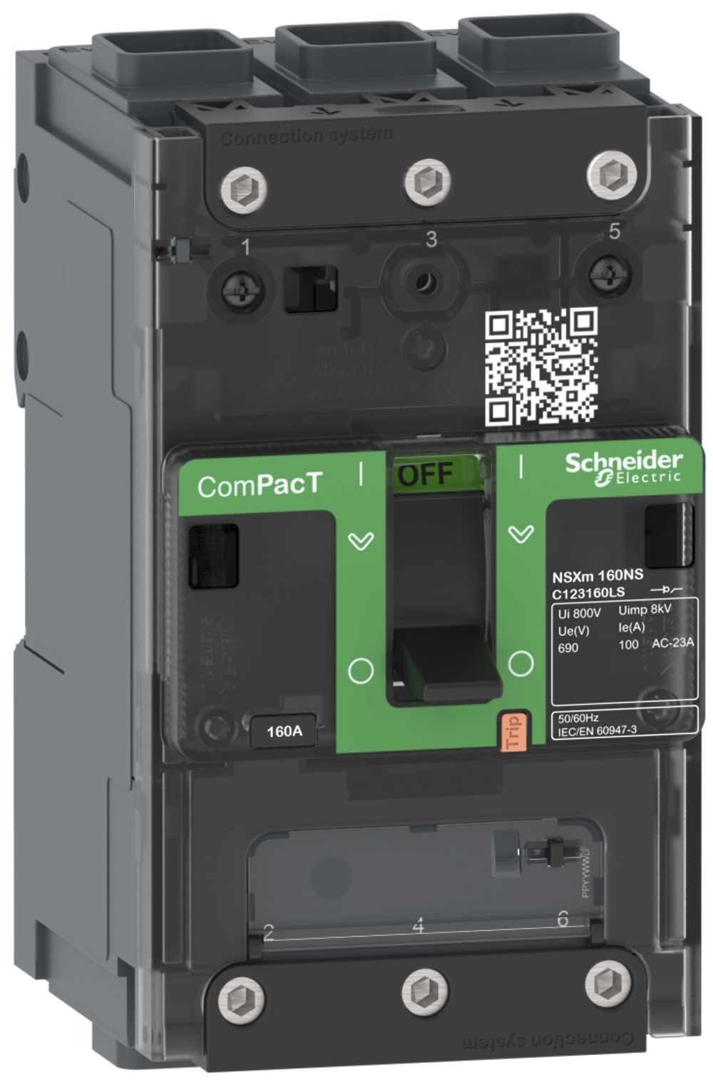 Lasttrennschalter ComPacT NSXm100NA, 3P 100A/690V, EL