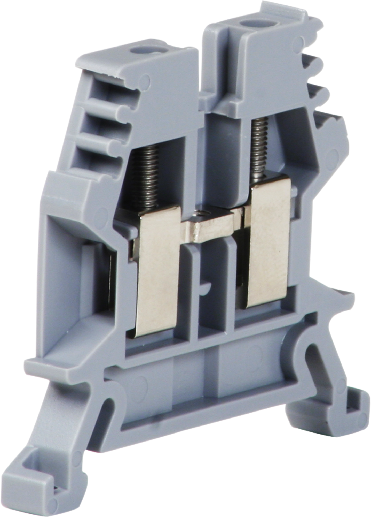 Borne de passage joignable Woertz 0.5…2.5mm² 24A 1000V vis 2×1 rail DIN 35mm gr