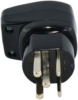 Stecker Warob T25L Einführung vertikal schwarz