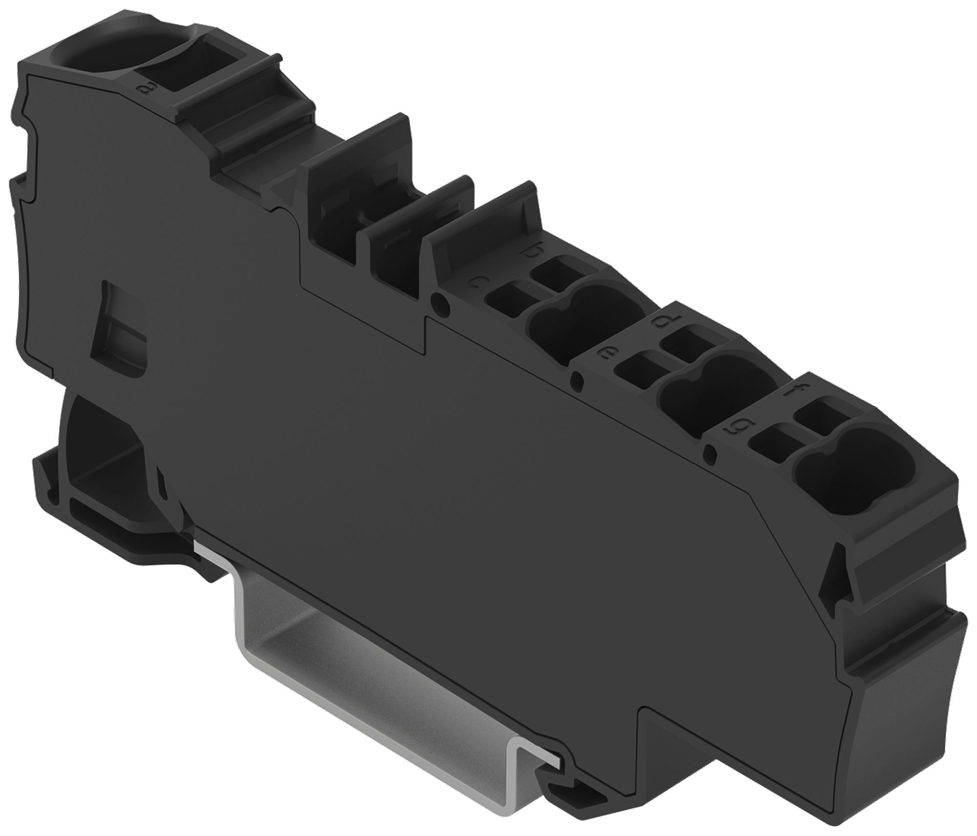 Borne de passage WAGO Contact TOPJOB S 1×6/6×1.5mm² noir