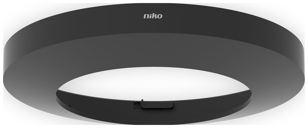 Dekoring Niko für UP-Melder P4XLR schwarz