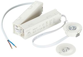 EB-LED-Sicherheitsleuchte Philips EM150B 2W 135lm 6500K bat 3h ST Ø50×21mm weiss