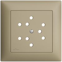 Frontset EDIZIOdue sand 88×88mm 3×T12/1