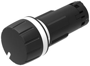 Potentiometer 4.7k 0.4W Griff sw, Ring/Geh. sw