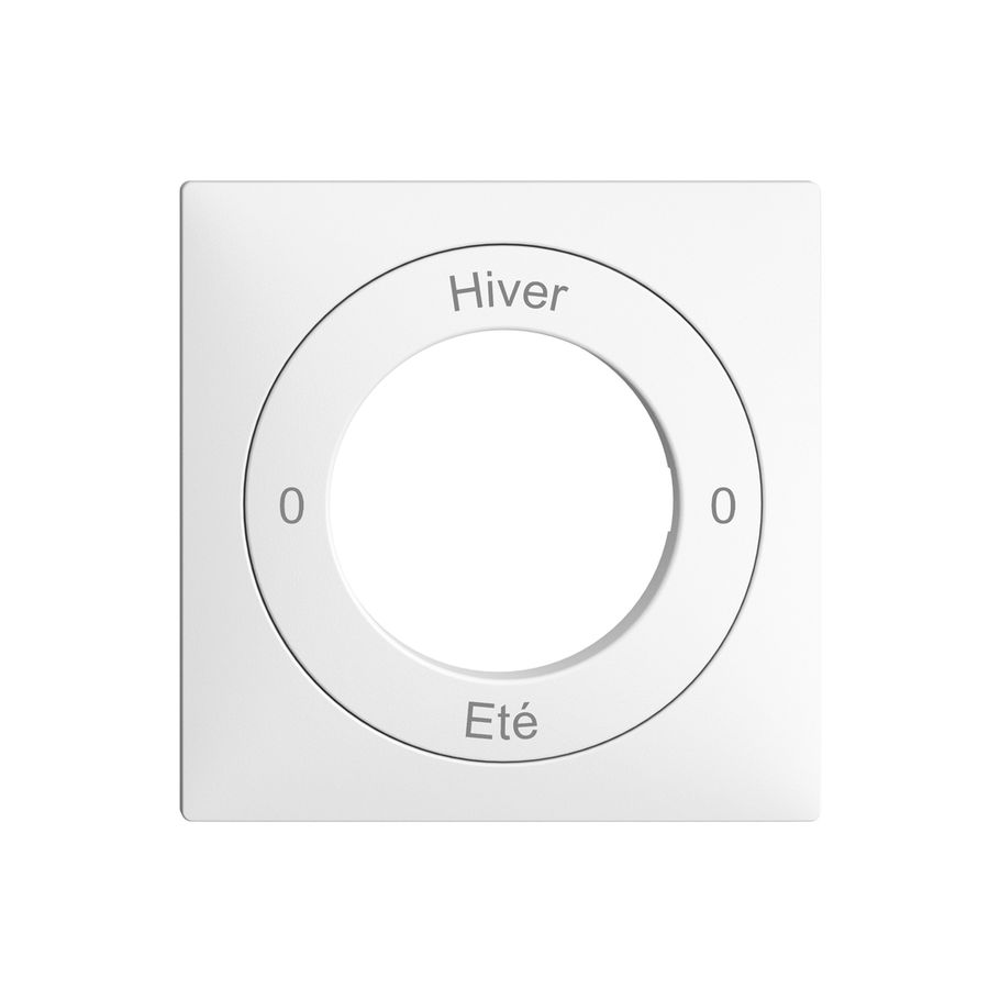 Kit front. 0-Hiver-0-Eté EDIZIOdue bianco 60×60mm per interr.rot