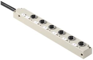 Distributeur Weidmüller SAI-6-F M12 long version précâblée 6 prises 4L M12 10m